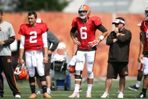 browns training camp quarterbacks