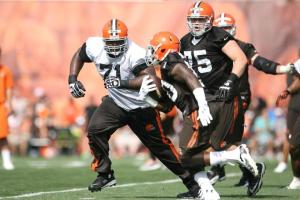 browns training camp running