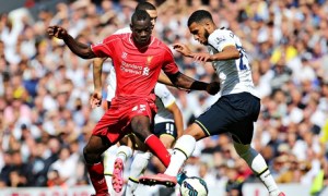 Mario Balotelli, left, made his debut on Sunday against Tottenham and made a good impression.